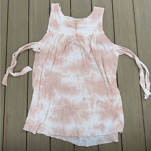 Intimately by Free People Tan Tie-Dye Gauze Cover Up Dress — Medium — Apron Top